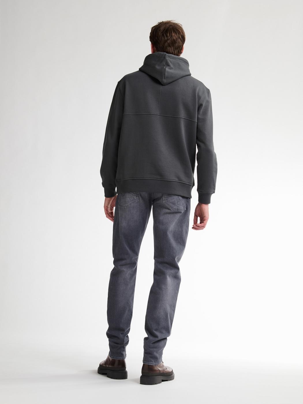 SUDADERA PETROL HOODED GRIS OSCURO