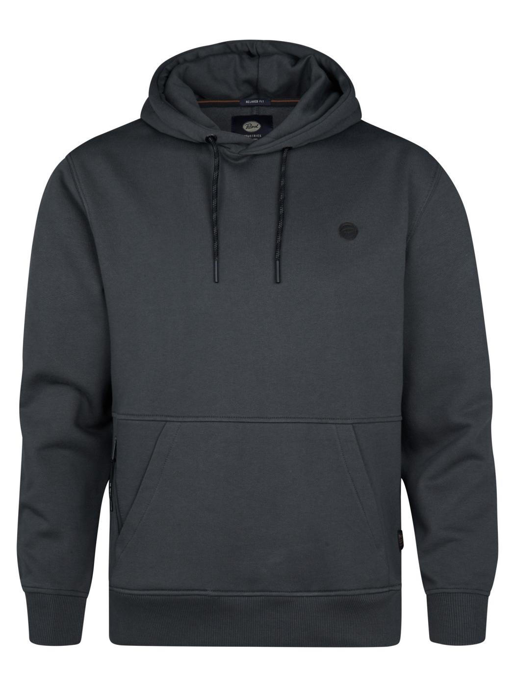 SUDADERA PETROL HOODED GRIS OSCURO