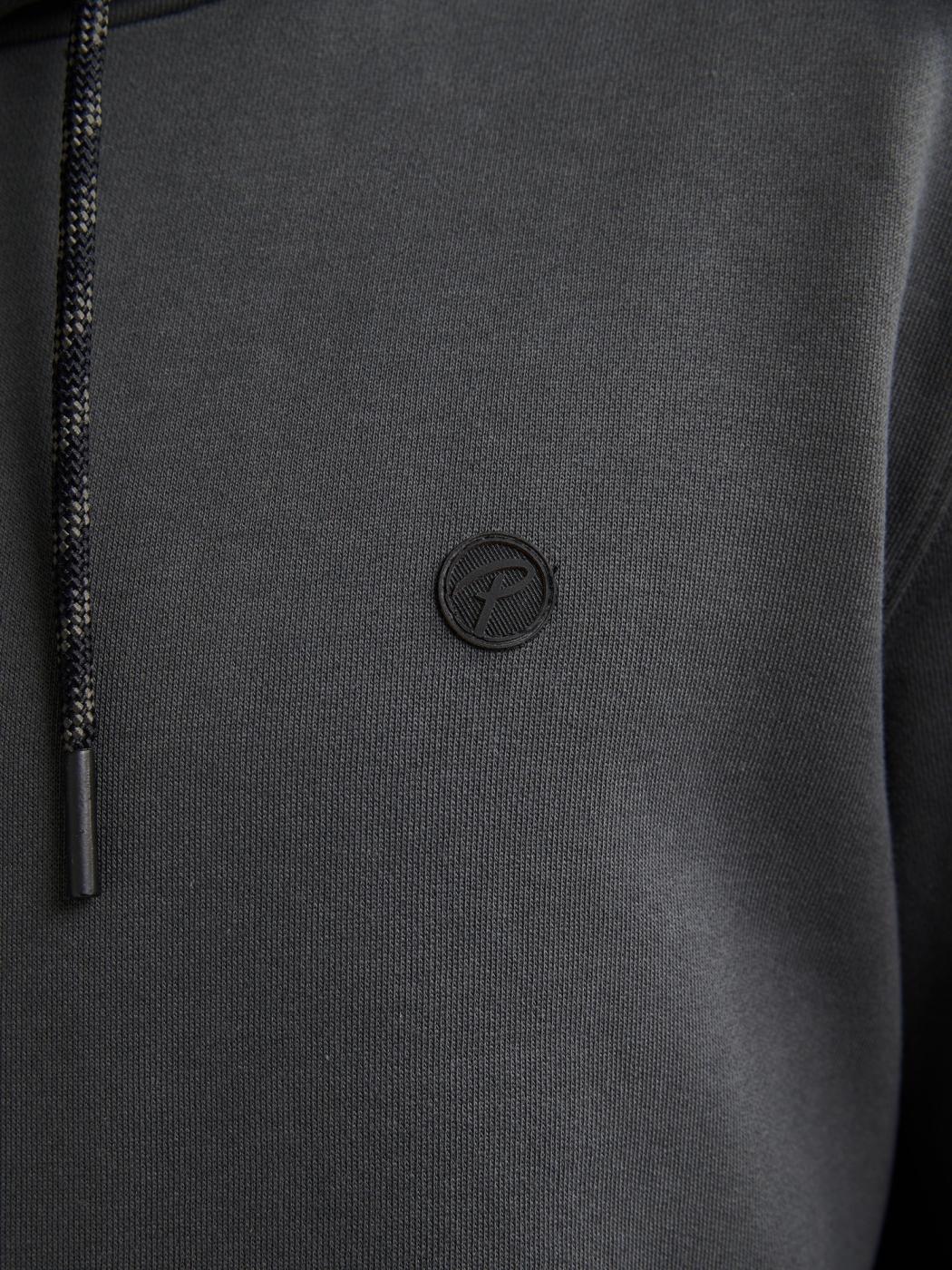 SUDADERA PETROL HOODED GRIS OSCURO