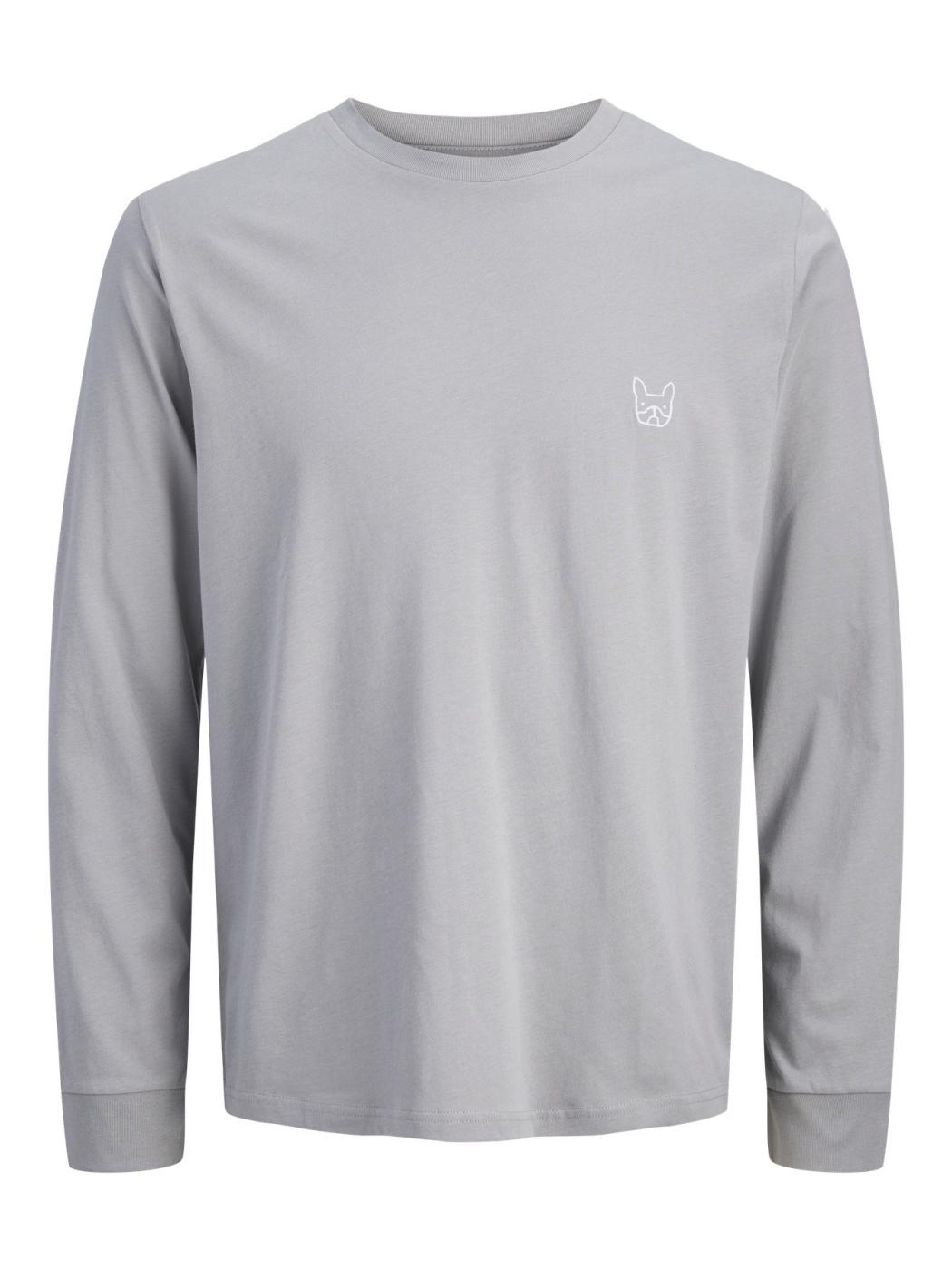 CAMISETA JACK&JONES M/LARGA DENIMDOG GRIS