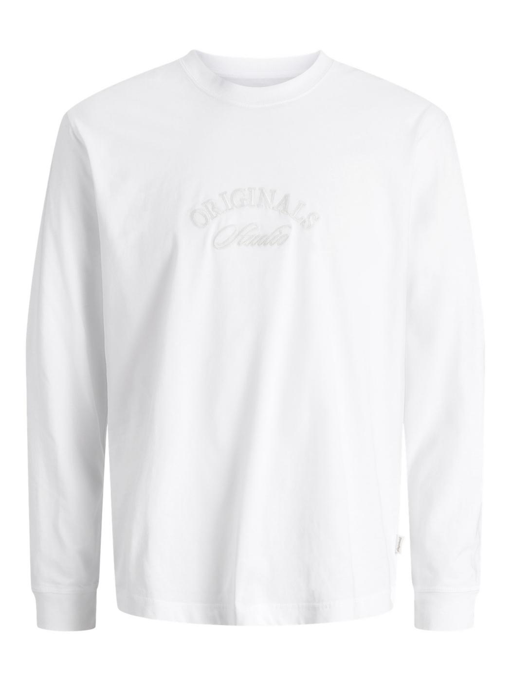 CAMISETA JACK&JONES M/LARGA BLEECKER BLANCO