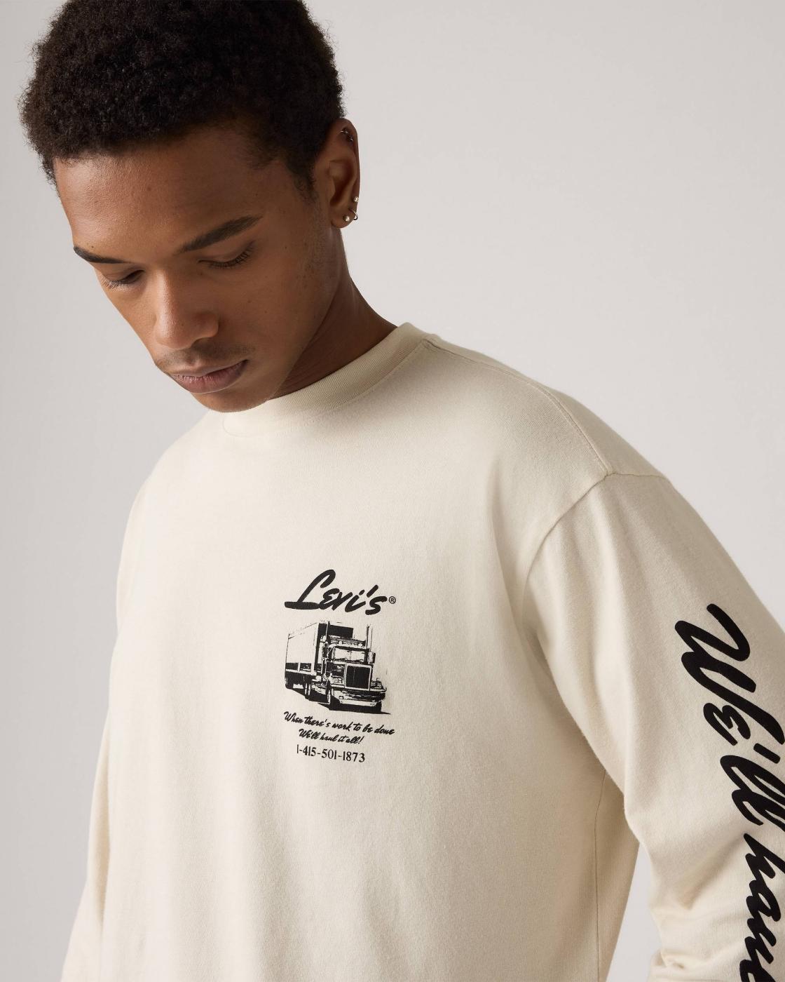 CAMISETA LEVIS M/LARGA HAUL IT BEIGE