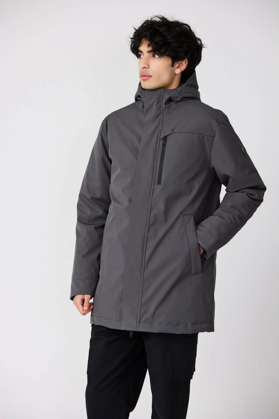 CHAQUETA TANTA YUKI GRIS OSCURO