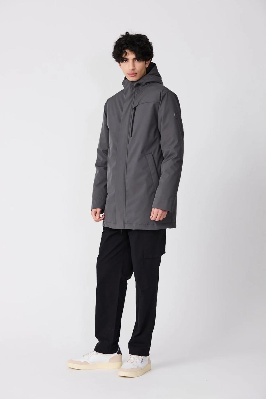 CHAQUETA TANTA YUKI GRIS OSCURO