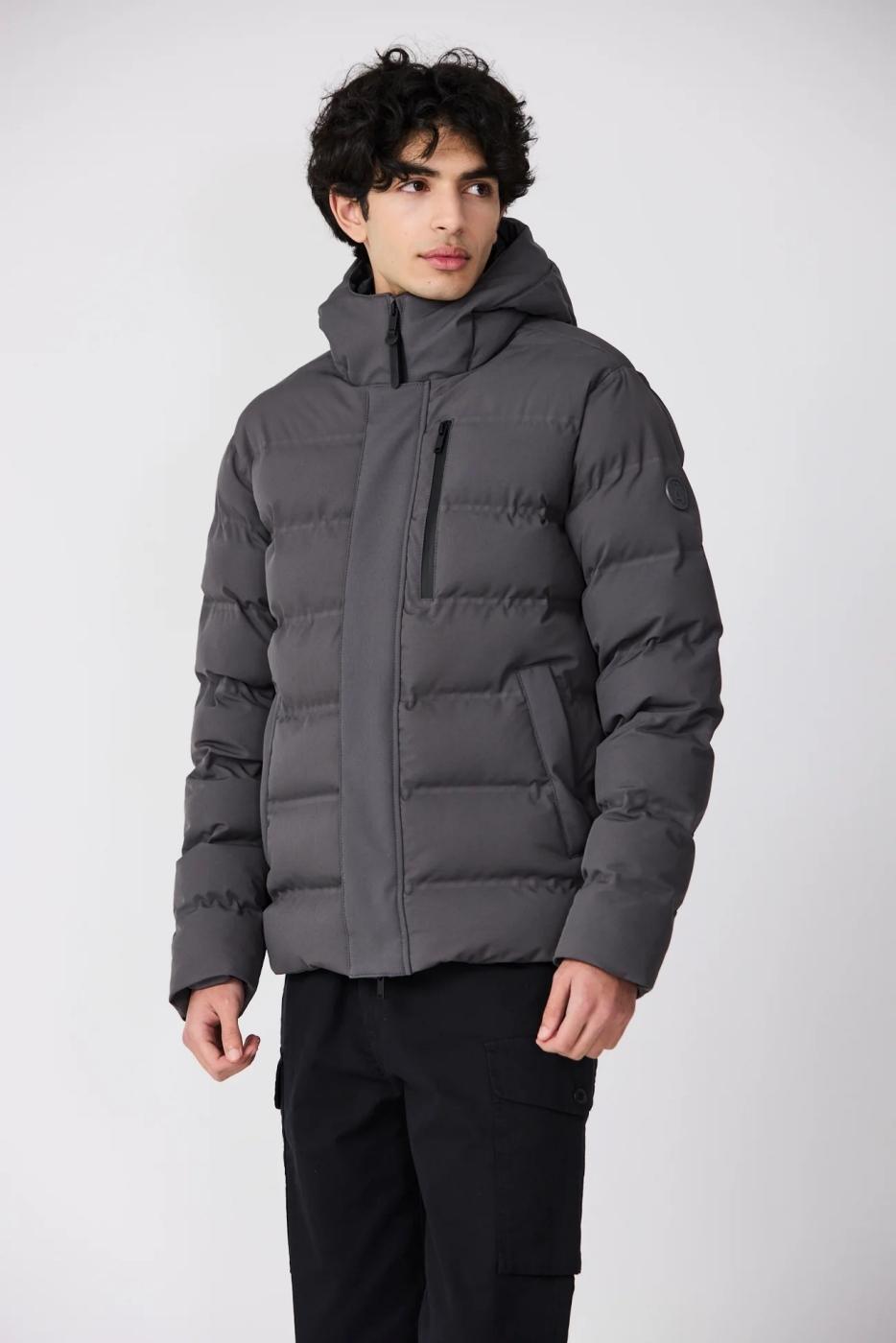 CHAQUETA TANTA KARISKHALI GRIS OSCURO