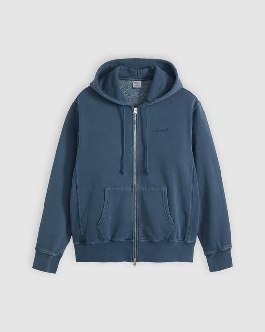 SUDADERA LEVIS ORIGINAL ZIP AZUL OSCURO